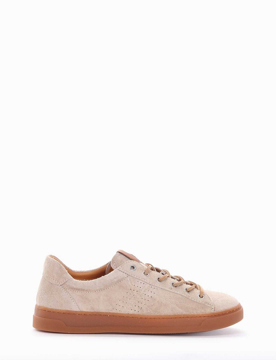 Uomo Barca | Scarpe Da Ginnastica In Camoscio Beige