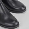 Donna Barca | Stivali Tacco Basso Tacco 2 Cm In Pelle Nera