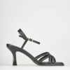 Donna Barca | Sandali Tacco Alto Tacco 6 Cm In Pelle Nera