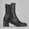 Donna Barca | Stivaletti Tacco Alto Tacco 6 Cm In Pelle Nera