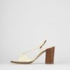 Donna Barca | Sandali Tacco Alto Tacco 9 Cm In Pelle Beige