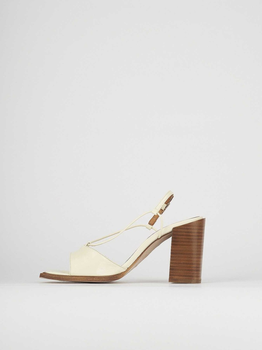 Donna Barca | Sandali Tacco Alto Tacco 9 Cm In Pelle Beige