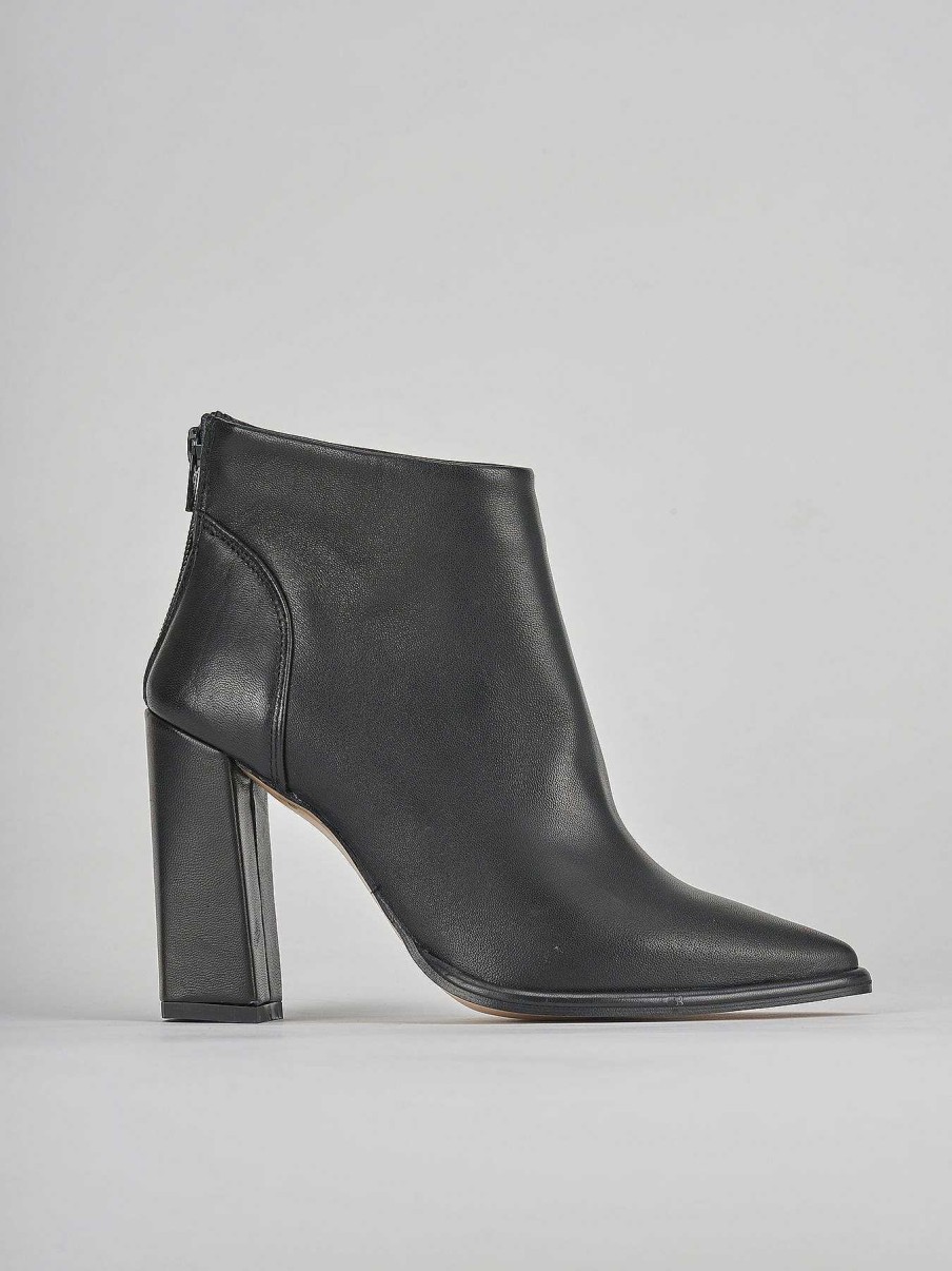 Donna Barca | Stivaletti Tacco Alto Tacco 9 Cm In Pelle Nera