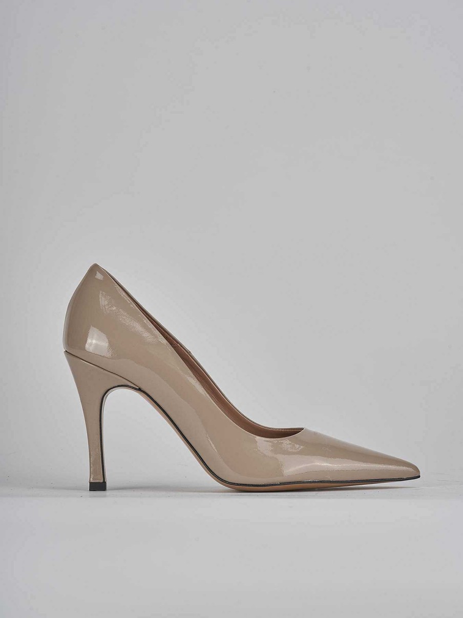 Donna Barca | Decollete Tacco 9 Cm In Pelle Beige