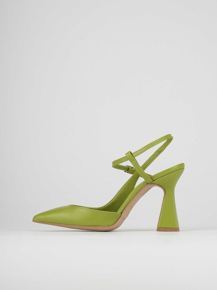 Donna Barca | Decollete Tacco 10 Cm In Pelle Verde