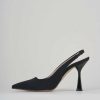 Donna Barca | Decollete Tacco 9 Cm Nero Licra