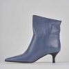 Donna Barca | Stivaletti Tacco 5Cm Pelle Blu