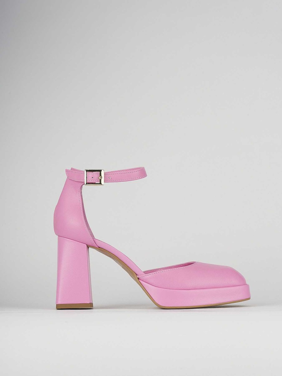 Donna Barca | Decollete Tacco 9 Cm In Pelle Rosa