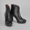 Donna Barca | Stivaletti Tacco Alto Tacco 7 Cm In Pelle Nera