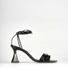 Donna Barca | Sandali Tacco Alto Tacco 8 Cm In Pelle Nera