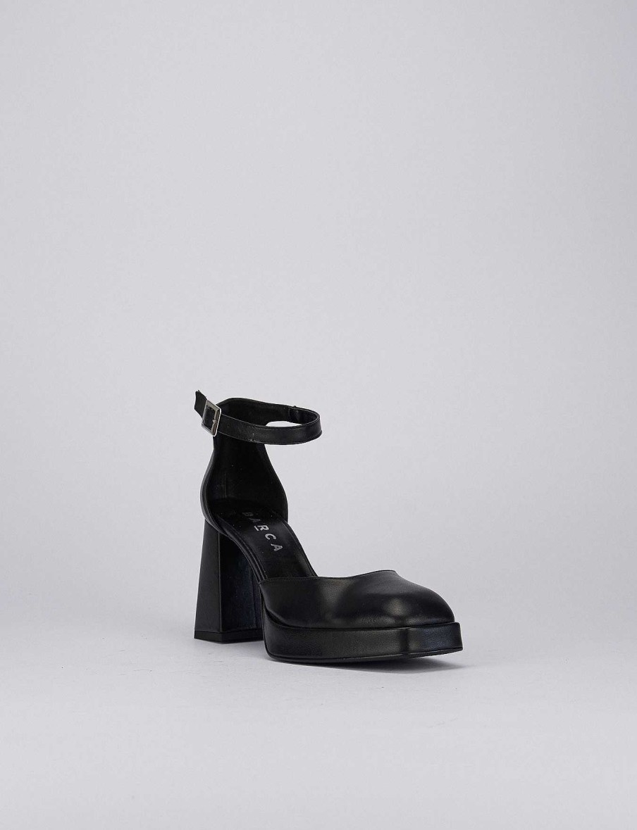 Donna Barca | Decollete Tacco 9 Cm In Pelle Nera