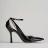 Donna Barca | Decollete Tacco 9 Cm In Vernice Nera