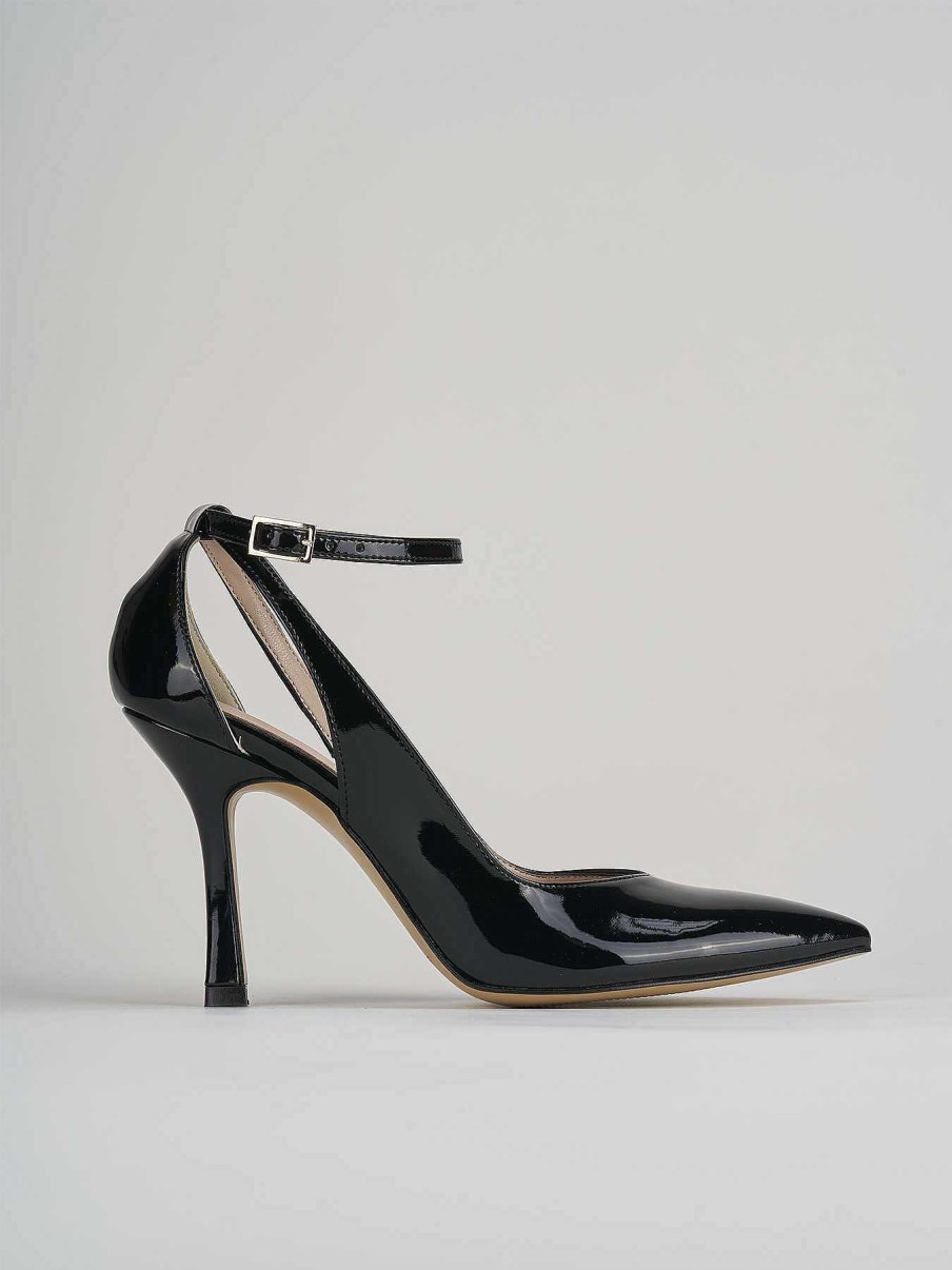 Donna Barca | Decollete Tacco 9 Cm In Vernice Nera