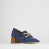 Donna Barca | Mocassino Tacco 6 Cm Camoscio Blu