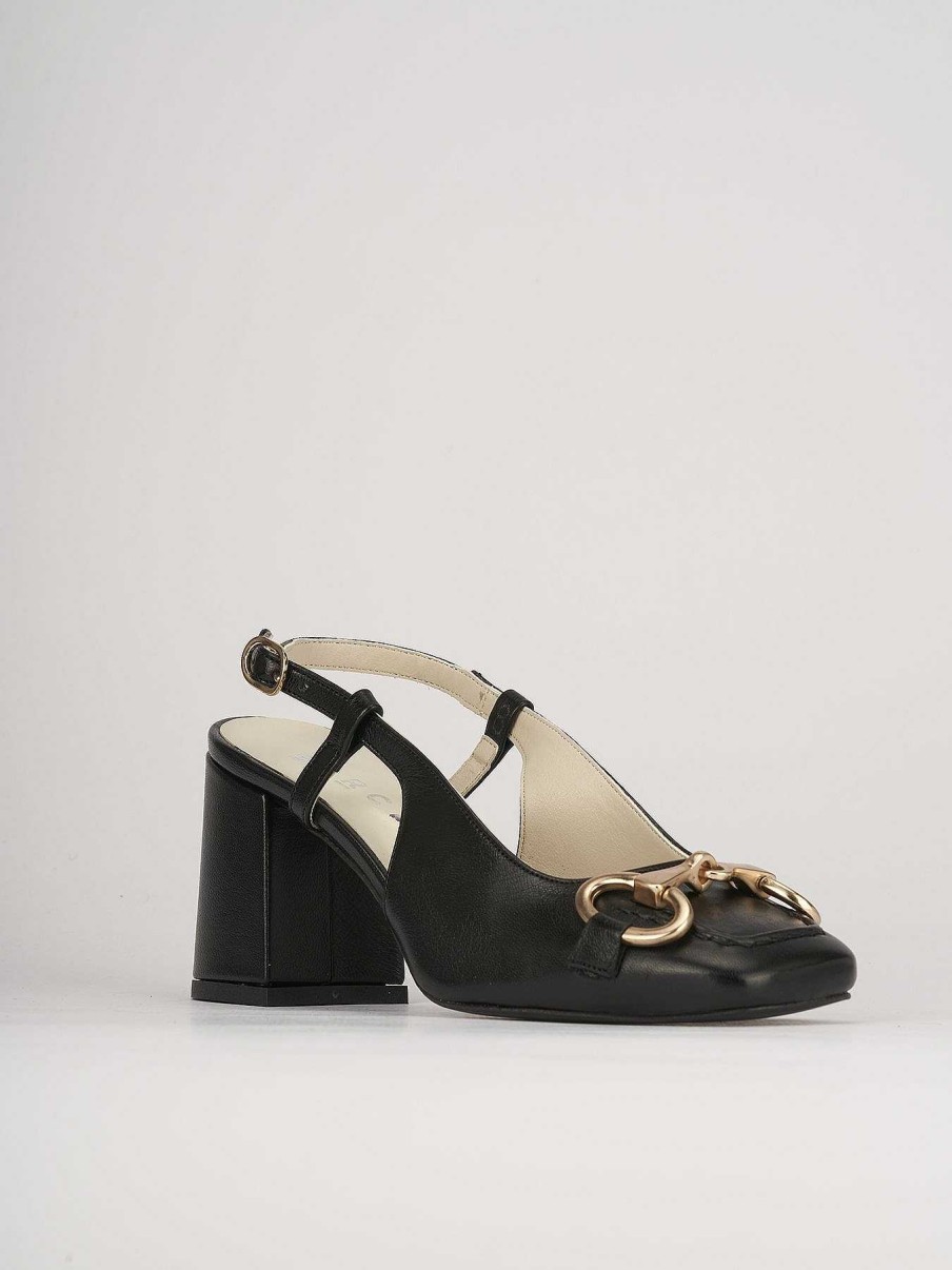 Donna Barca | Decollete Tacco 6 Cm In Pelle Nera