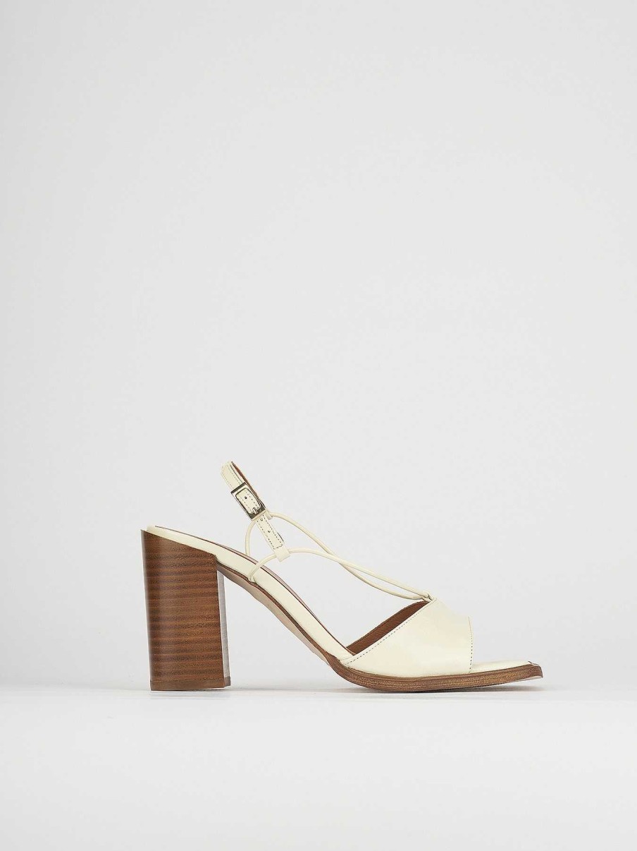 Donna Barca | Sandali Tacco Alto Tacco 9 Cm In Pelle Beige