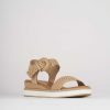 Donna Barca | Zeppa Tacco 3 Cm In Pelle Beige