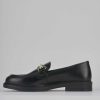 Donna Barca | Mocassini Tacco 1Cm Pelle Nero