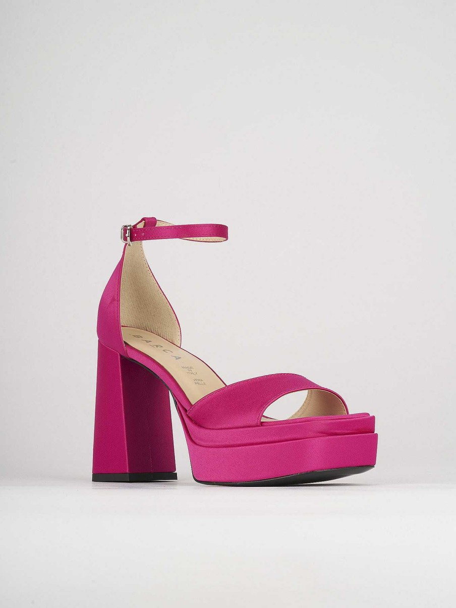 Donna Barca | Sandali Tacco Alto Tacco 11 Cm In Pelle Rosa