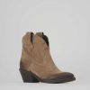 Donna Barca | Stivaletti Tacco 4Cm Camoscio Beige