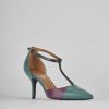 Donna Barca | Decollete Tacco 7 Cm In Pelle Verde