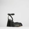 Donna Barca | Sandali Tacco Alto Tacco 9 Cm In Pelle Nera