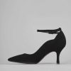 Donna Barca | Decollete Tacco 7 Cm In Camoscio Nero