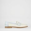 Donna Barca | Mocassini Tacco 1 Cm In Pelle Beige