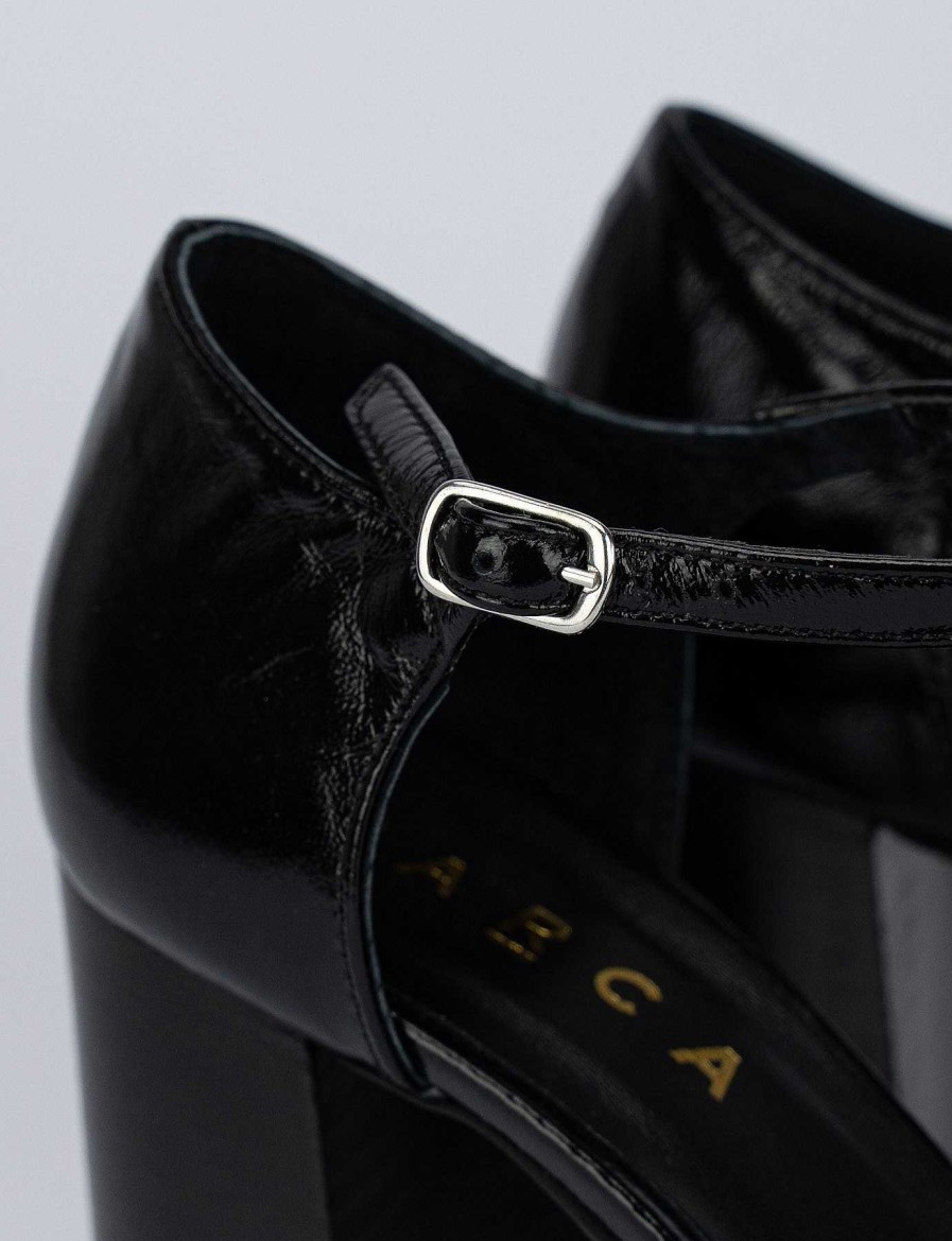 Donna Barca | Decollete Tacco 9 Cm In Pelle Nera