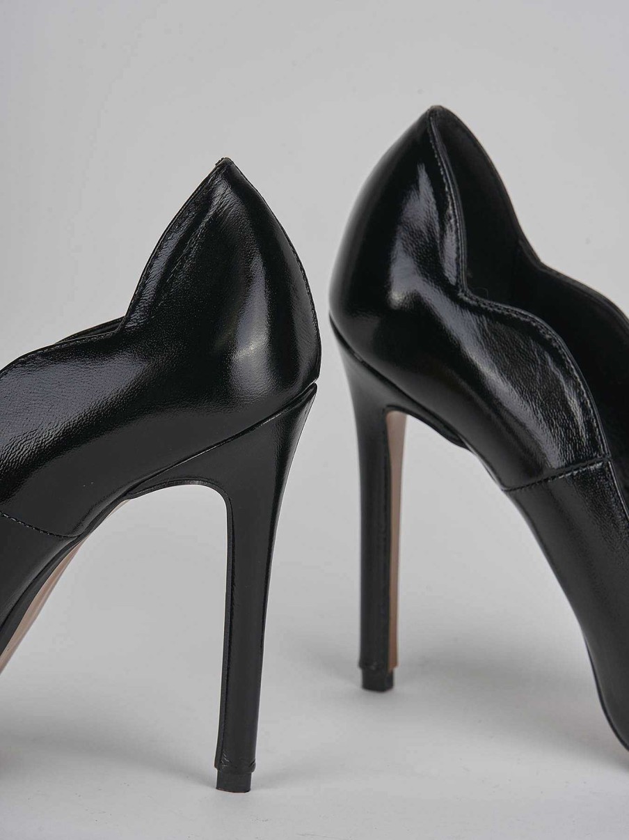 Donna Barca | Decollete Tacco 10 Cm In Pelle Nera