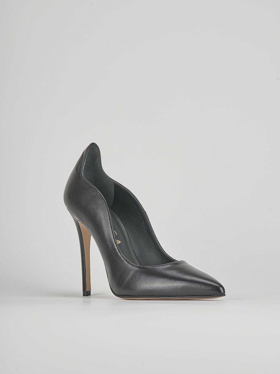 Donna Barca | Decollete Tacco 9Cm Pelle Nero