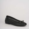 Donna Barca | Scarpe Basse Tacco 1 Cm In Pelle Nera