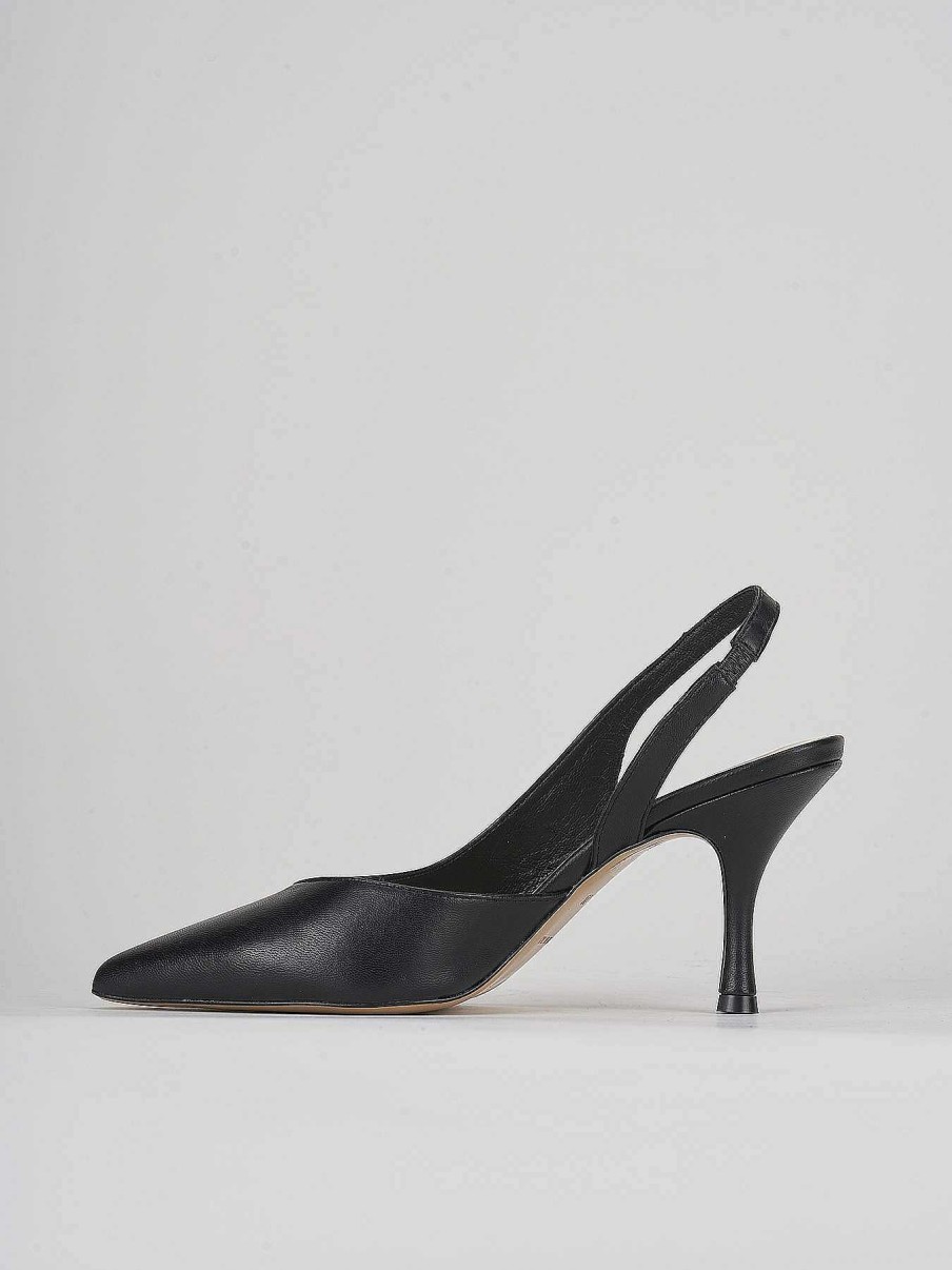 Donna Barca | Decollete Tacco 7 Cm In Pelle Nera