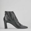 Donna Barca | Stivaletti Tacco Alto Tacco 7 Cm In Pelle Nera