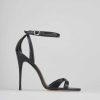 Donna Barca | Sandali Tacco Alto Tacco 11 Cm In Pelle Nera