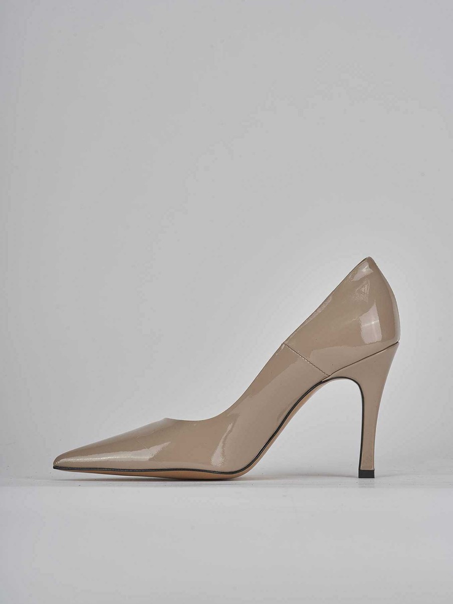 Donna Barca | Decollete Tacco 9 Cm In Pelle Beige