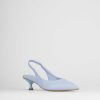 Donna Barca | Decollete Tacco 5 Cm In Pelle Azzurra