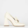 Donna Barca | Mocassini Tacco 9 Cm Vernice Beige