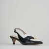 Donna Barca | Decollete Tacco 3 Cm In Pelle Nera