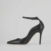 Donna Barca | Decollete Tacco 10 Cm In Pelle Nera