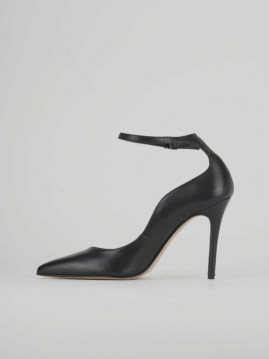 Donna Barca | Decollete Tacco 10 Cm In Pelle Nera