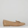 Donna Barca | Mocassini Tacco 1 Cm In Pelle Beige