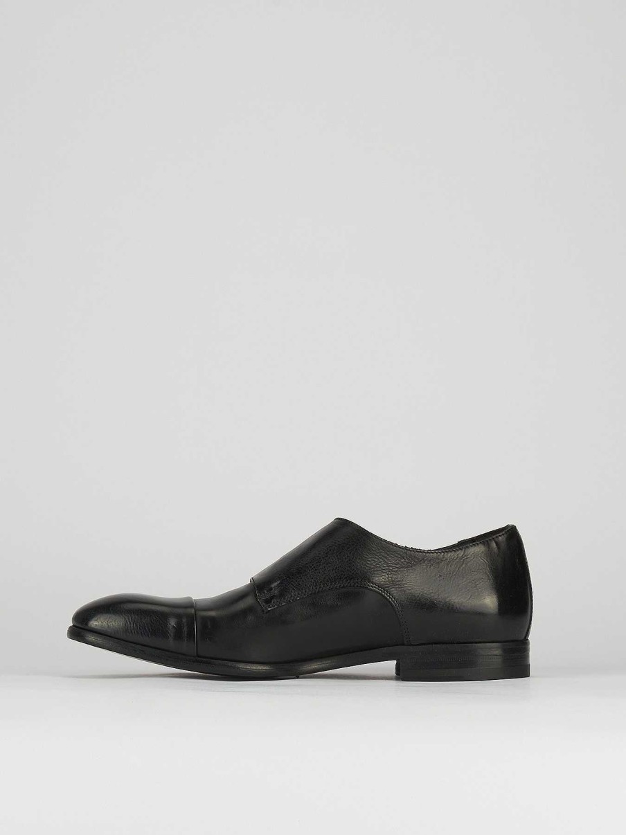 Uomo Barca | Mocassini Tacco 2 Cm In Pelle Nera