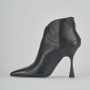 Donna Barca | Stivaletti Tacco Alto Tacco 10 Cm In Pelle Nera