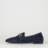 Donna Barca | Mocassino Tacco 1 Cm Camoscio Blu