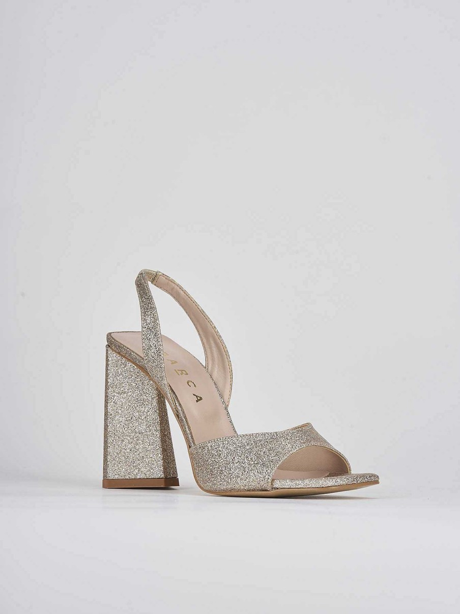 Donna Barca | Sandali Tacco Alto Tacco 9 Cm In Pelle Beige