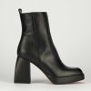 Donna Barca | Stivaletti Tacco Alto Tacco 8 Cm In Pelle Nera