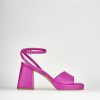 Donna Barca | Sandali Tacco Alto Tacco 7 Cm In Pelle Rosa