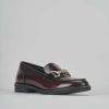 Donna Barca | Mocassino Tacco 1 Cm In Pelle Bordeaux