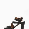 Donna Barca | Sandali Tacco Alto Tacco 10 Cm In Pelle Nera